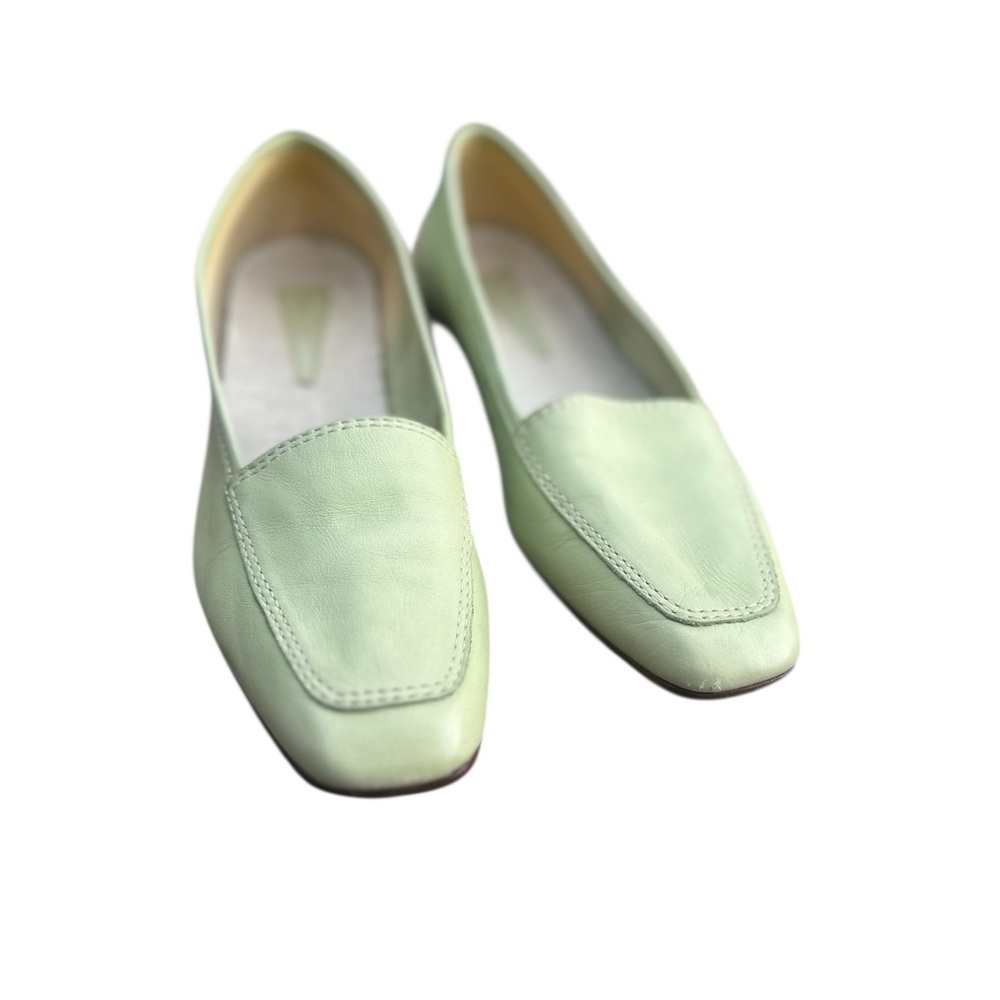 Enzo Angiolini Liberty light green flats Leather Brazil made size 9 narrow